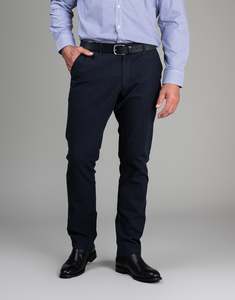 Chinos: Tyler Navy Birdseye Chinos