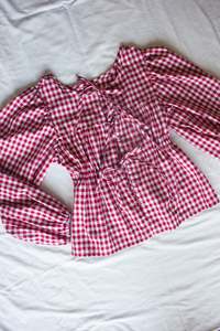 Tops: Mallow Blouse - Red Liquorice PREORDER