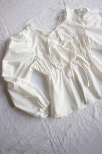 Tops: Mallow Blouse - Vanilla PREORDER