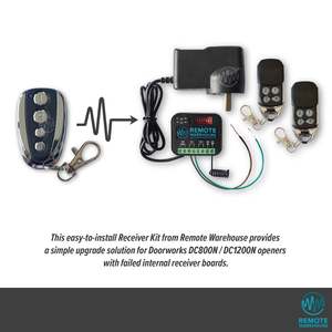 Garage Door Motor Receiver Kits: Doorworks DC800N / DC1200N Garage Door Receiver Kit Upgrade