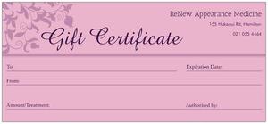 Products: Gift Card - Renew Appearance Medicine