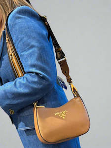 Accessories: PRADA MILANO " Vitello Phenix Sacca Mini " Bag