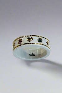 Gucci "Icon 18k With Gemstones" Ring