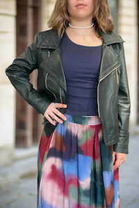 LEATHER ON "Side Zip Biker" Jacket