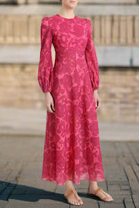 Zimmermann: ZIMMERMANN "Edie High Neck" Maxi Dress