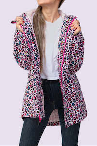 Coats Jackets: AOTEAROA'S ORIGINAL SCRIBBLER "Leopard Colourful" Jacket