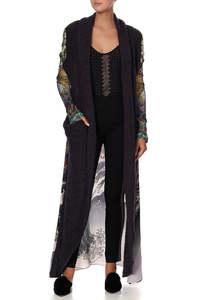 CAMILLA "Kabuku" Boucle Casual Long Coat