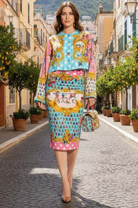 VERSACE "Ladybug Print" Skirt