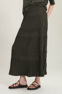 SILLS "Alma" Pleat Midi Skirt