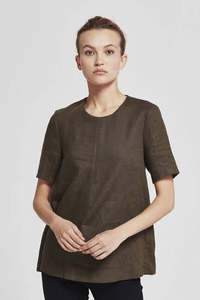 JULIETTE HOGAN "Linen" Aline Top