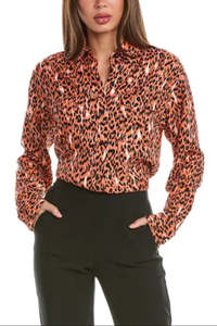 Tops: EQUIPMENT FEMME "Abstract" Patch Pocket Shirt
