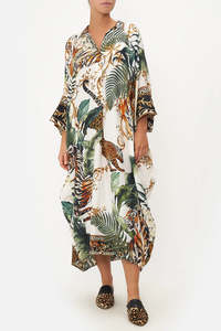 CAMILLA "Tiger Trap "Bat Wing Kaftan