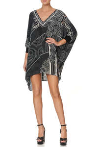 Camilla 1: CAMILLA "Tail Of The Fire Bird" Short Kaftan