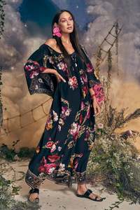 CAMILLA "Mirror Mirror" Keyhole Long Kaftan