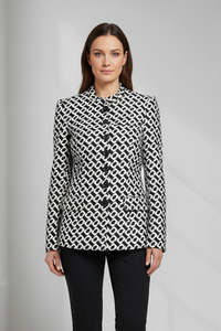 Coats Jackets: YVONNE BENNETTI "Chain Print" Jacket