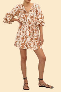 KIVARI Ophelia Linen Tunic Dress