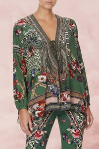 CAMILLA "Tales Of Time" Lace Up Blouse