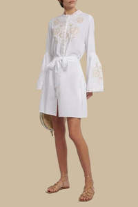 Swimwear: MELISSA ODABASH "Everly Embroidered Mini" Dress