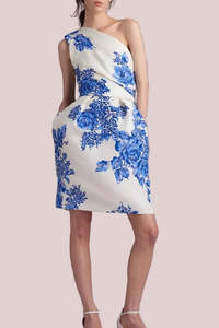 Zimmermann: MONIQUE LHUILLIER "Gazar" One Shoulder Dress