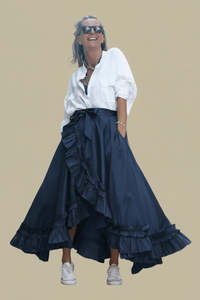 and ANDREA "Aurora Wrap" Skirt