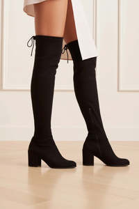Stuart Weitzman: STUART WEITZMAN "Tie Land" Suede Lover Knee Boots
