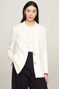 TOMMY HILFIGER "Elevated Linen" Relaxed Blazer