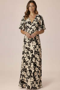 Dresses: JULIETTE HOGAN "Silk Floral" Sakura Print Dress