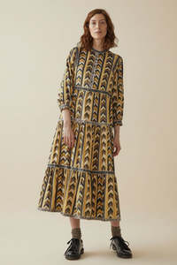 Dresses: TOAST "Chevron Print" Tiered Dress