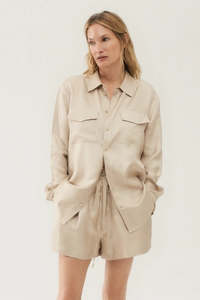 Tops: SILK LAUNDRY "Twill" Boyfriend Shirt