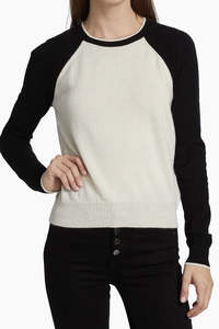 Veronica Beard: VERONICA BEARD "Albertina Baseball Cashmere" Sweater