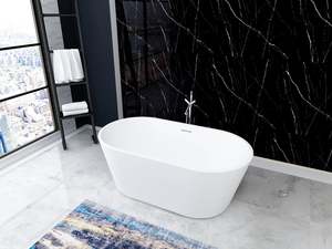 Nora Orbita Free Standing Bath with Overflow 1700mm (RN1002B-1700)