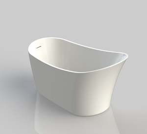 Nora Dea Free Standing Bath with Overflow 1500mm (RN3002B-1500)