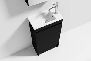 Vanities: Nora Verona Floor Standing Vanity Charred Oak W448*D250*H820 (RBV-6009MCCO450) CABINET ONLY