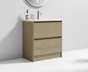 Nora Verona Floor Standing Vanity North American Oak W590*D455*H820 (RBV-6009MCN&hellip;