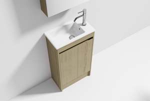 Nora Verona Floor Standing Vanity North American Oak W448*D250*H820 (RBV-6009MCN&hellip;