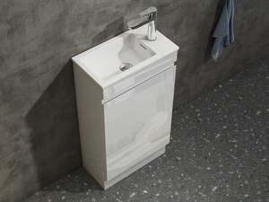 Nora Modena Floor Standing Vanity White W450*D260*H830 (LDJA450WMC) CABINET ONLY