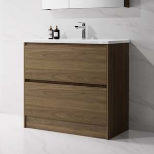 Nora Verona Floor Standing Vanity Walnut W890*D455*H820 (RBV-5009MCWN900) CABINET ONLY