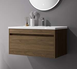 Nora Verona Wall-Hung Vanity Walnut W740*D455*H380 (RBV-6008MCWN750) CABINET ONLY