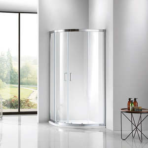 Showers: Nora Modena Range Curve Shape Shower Glass Sliding Door 1200*900*1900mm (SG-MO-SD-12C1900)
