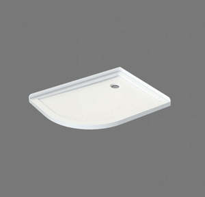 Showers: Nora Shower Tray Curve Right-Handed Corner Waste 1200×900mm (STC12CR)