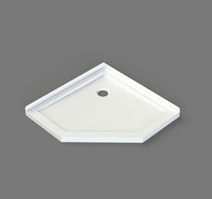 Showers: Nora Shower Tray Diamond Corner Waste 900mm (STD9C)