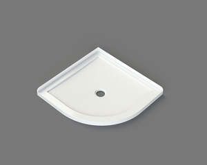 Nora Shower Tray Curve Centre Waste 900mm (STC9M)
