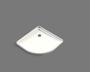Showers: Nora Shower Tray Curve Corner Waste 900mm (STC9C)