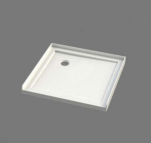 Nora Shower Tray 3-lip Square Corner Waste Left 900mm (STS999CL)