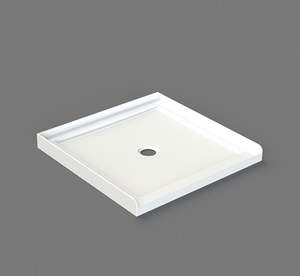Showers: Nora Shower Tray 3-lip Square Centre Waste 900mm (STS999M)