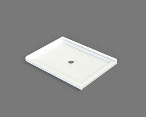 Nora Shower Tray Rectangle Left-Handed Centre Waste 1200×900mm (STS12ML)