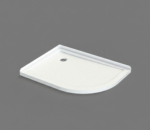Showers: Nora Shower Tray Curve Left-Handed Corner Waste 1200×900mm (STC12CL)