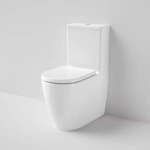 Caroma: Caroma Urbane II CleanFlush® Wall Faced Close Coupled Toilet Suite (Back Entry) with GermGard® (746350W)