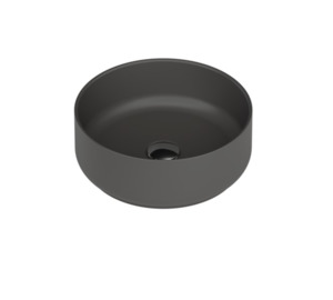 St.Michel Ella Matte Black Round Basin (11581)