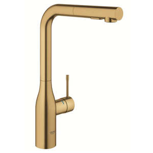 Grohe Essence Single-Lever Sink Mixer With Pull-Out Spray Hard 1/2″ Brushed Br&hellip;